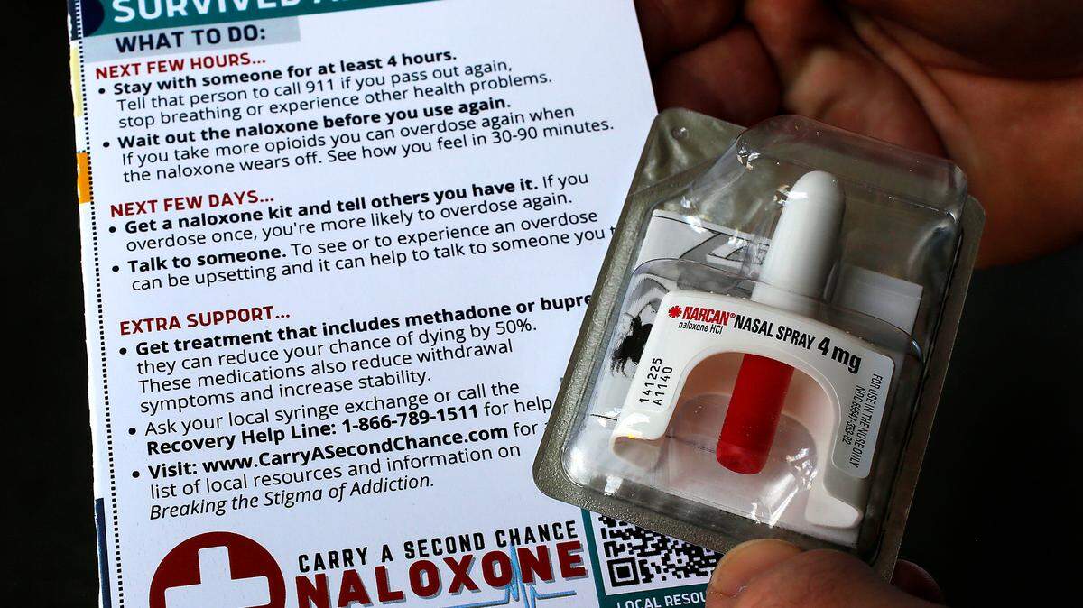 A Narcan nasal spray kit with bi-lingual instructions is part of a partnership program between local fire departments and the Benton Franklin Health District for overdose survivors.