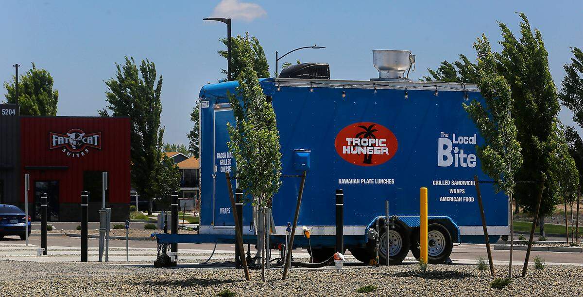 The Local Bite & Tropic Hunger food trailer is the first occupant of the new food park at 5222 W. Okanogan Ave. in Kennewick. Their website says their opening day will be June 1.