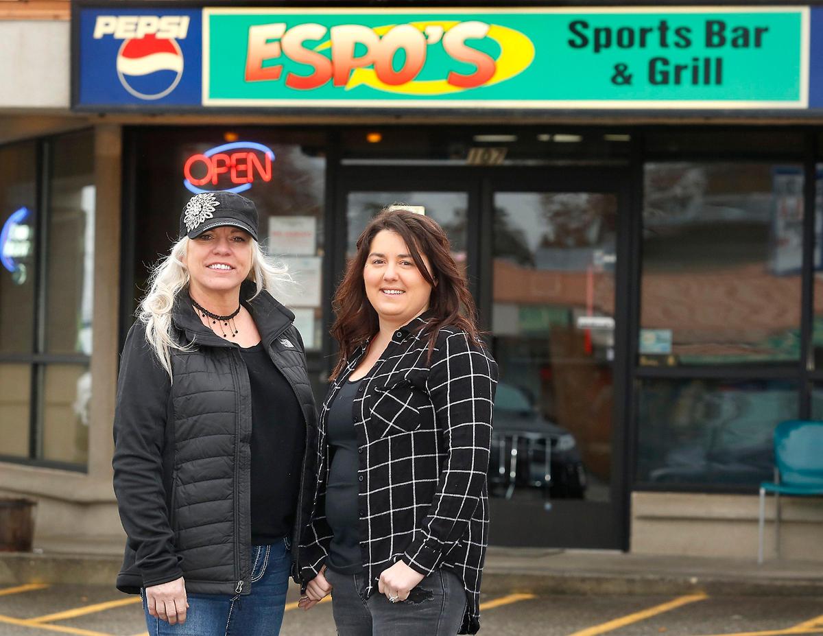 Laurie Winchel, left, and Emilie Sahm are the new co-owners of the former Espo’s Sports Bar n Kennewick.