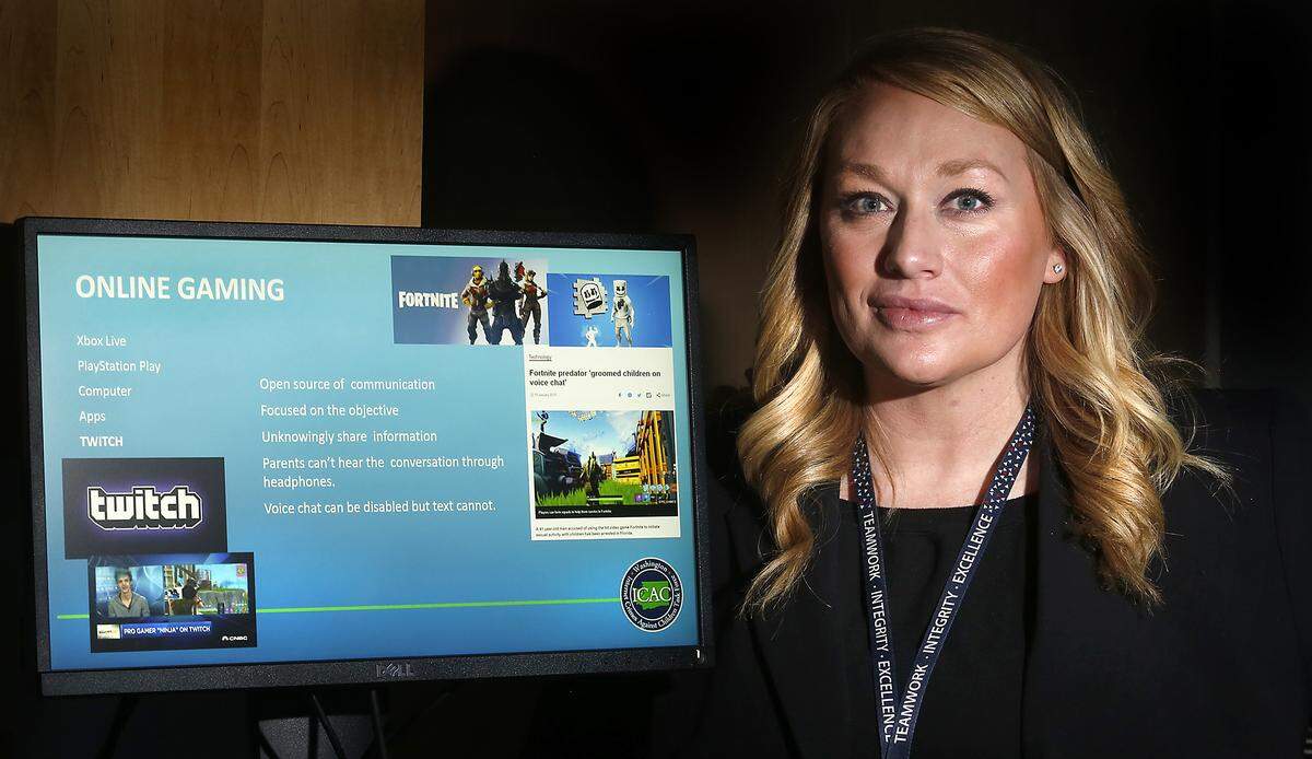 Cerise Peck, a crime prevention specialist with the Richland Police Department, said predators know that kids will share information they shouldn’t if they trust somebody. She encourages parents to be involved with their children when they use online video gaming and certain social apps. Watch a video at: tricityherald.com/videos