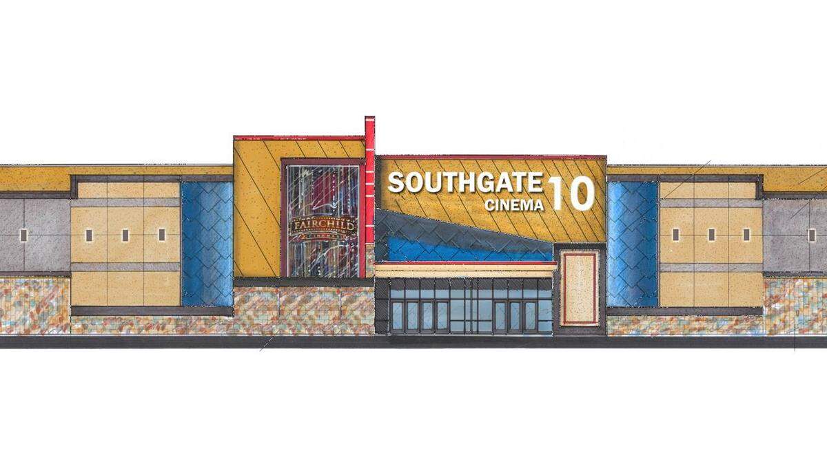 Here is what the new Fairchild Cinemas at Kennewick's Canyon Lakes will look like according to this artist's rendering by Michigan architects Paradigm Designs.