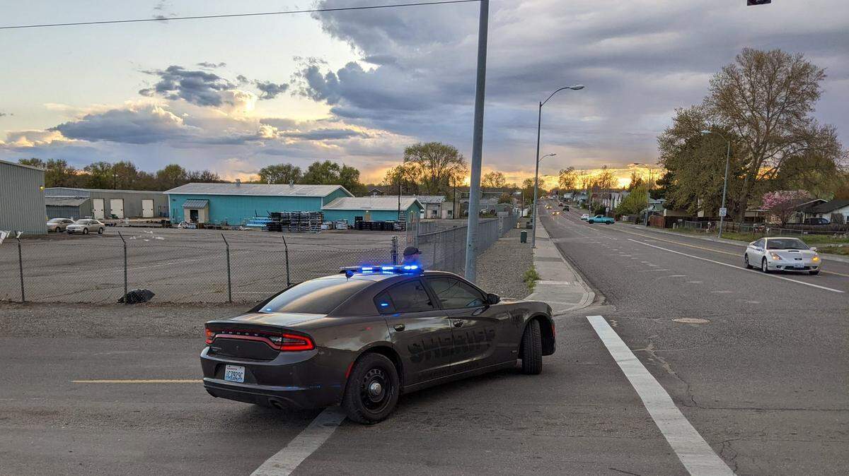 Kennewick police locked down the area near the 1100 block of Gum Street for about an hour Friday after a man was killed.