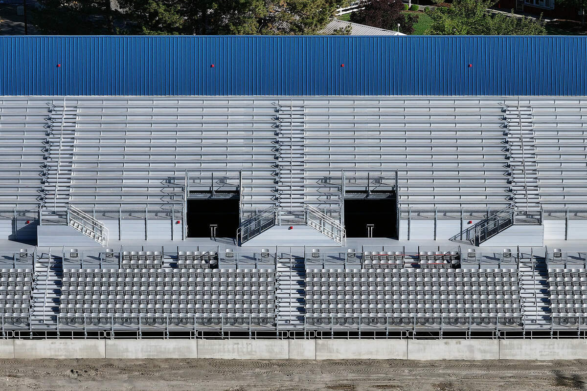 The new $12 million grandstands structure has been completed in the McDaniel rodeo arena at the Benton County Fairgrounds in Kennewick. It features 6,000 seats, more bathrooms and improved ADA features.