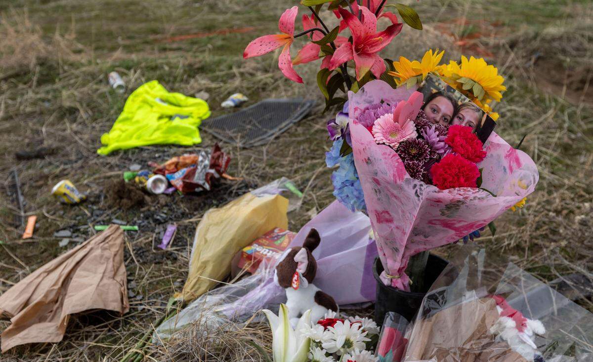 Loved ones have set up a memorial at the site of a rollover crash on East Toothaker Road near Hover Park in Finley that killed Bryanna L. Campbell, 21, over the weekend.