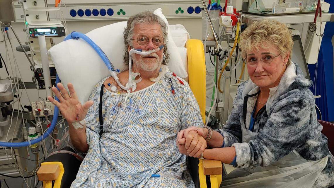 Terry Brain of Pasco may not be well enough to return to the United States for weeks as his medical expenses mount. His wife, Ann, is with him.