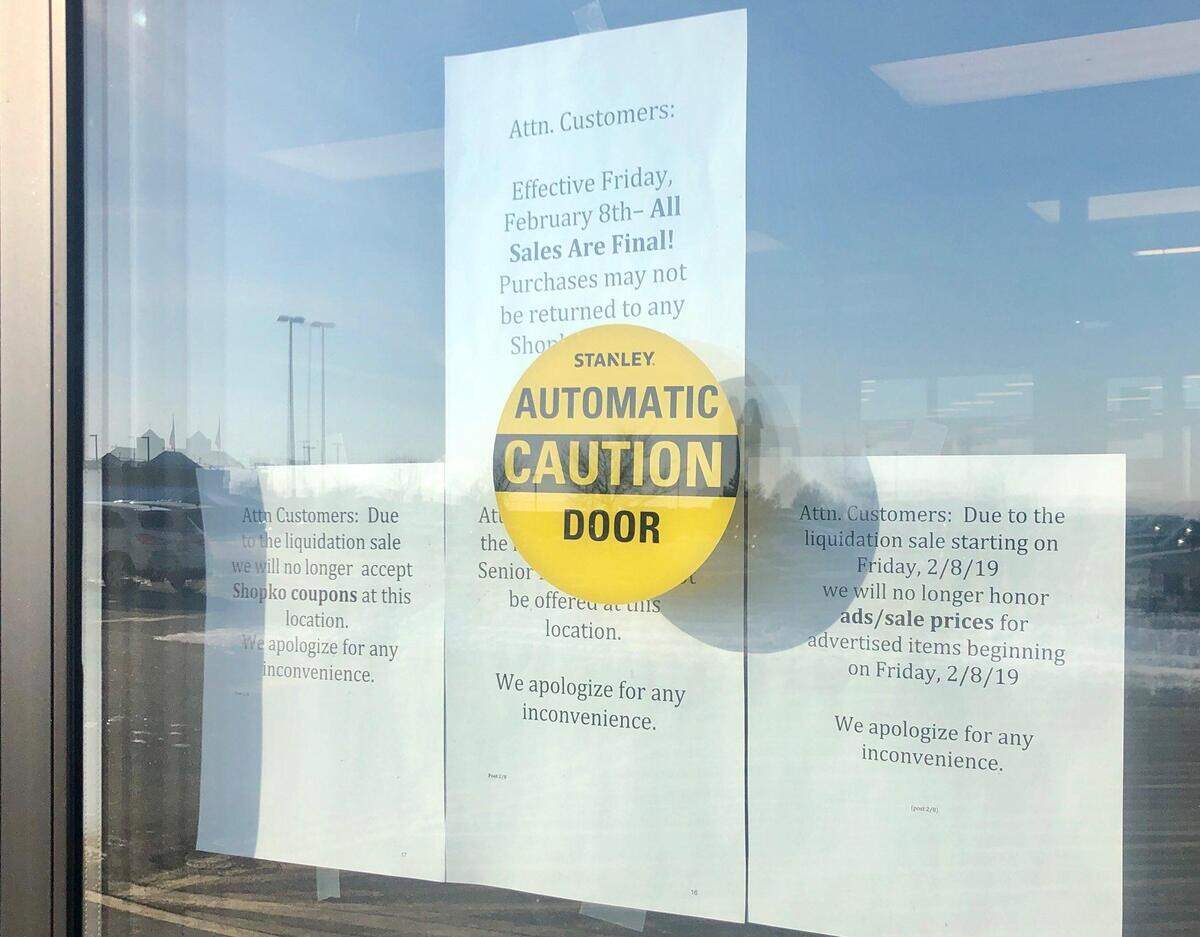 Shopkos in Kennewick and Prosser will close May 5 as part of the Wisconsin-based retailers reorganization effort.