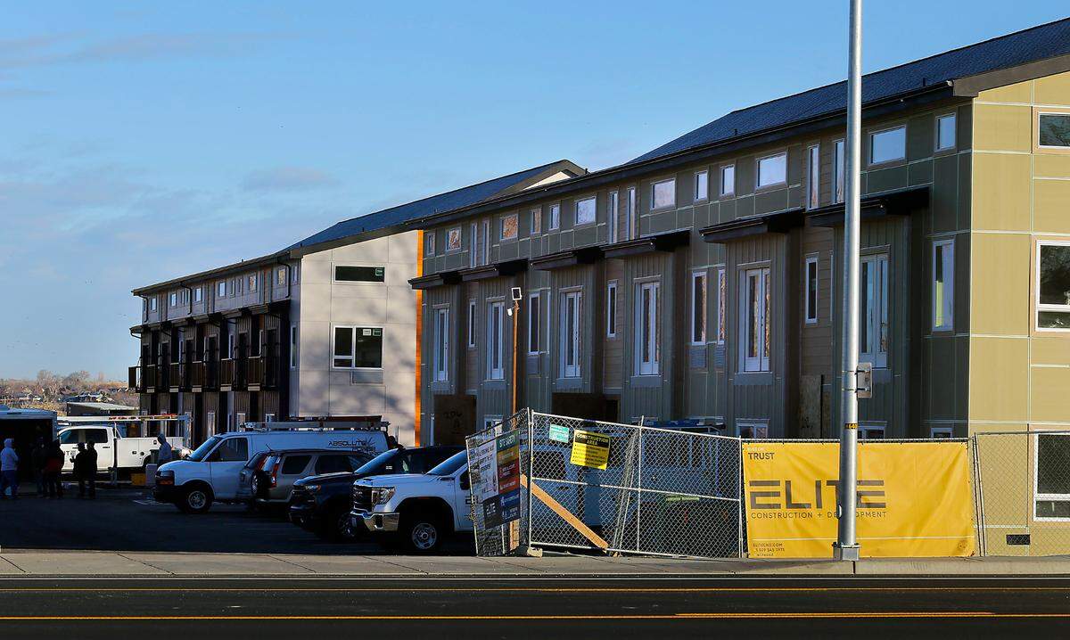 Construction is nearing completion on the first phase of the estimated $10 million mixed-use Vertisee Apartments project at 1156 Columbia Park Trail near the Yakima River Delta and Bateman Island in Richland. The development is being spear-headed by former Tri-City Fever football player Lionell Singleton.