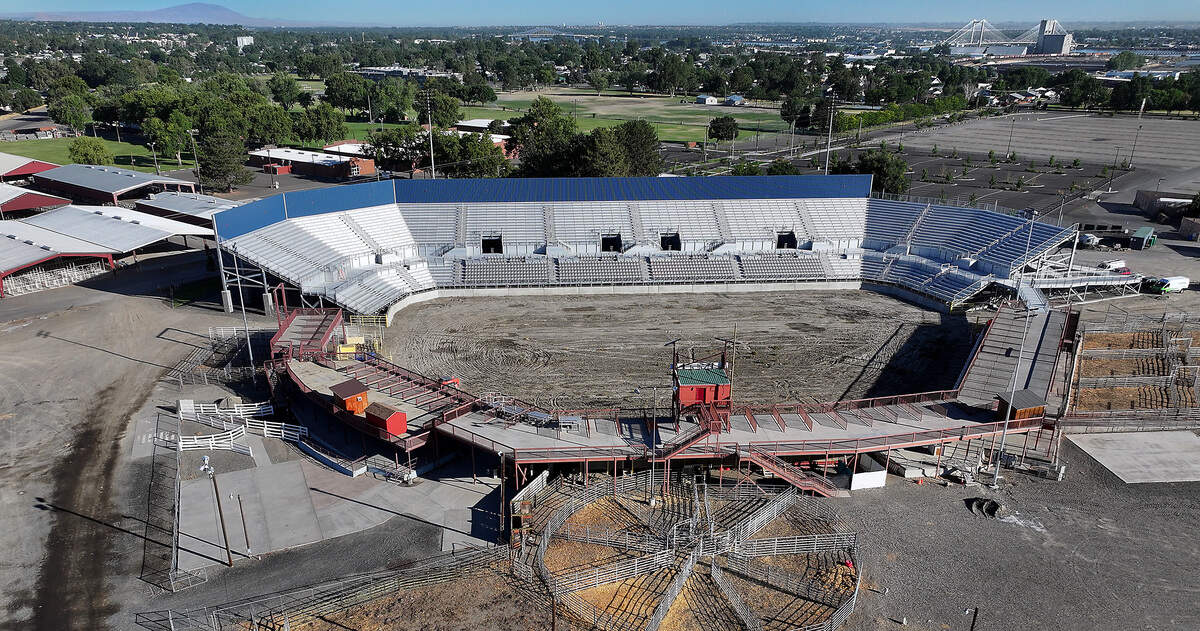 The new $12 million grandstands structure has been completed in the McDaniel rodeo arena at the Benton County Fairgrounds in Kennewick. It features 6,000 seats, more bathrooms and improved ADA features.