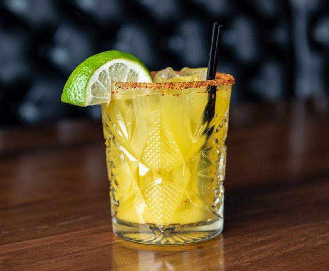 Proof’s Bandita is made with Reposado Tequila, chili liqueur, agave, mango purée and fresh squeezed lime juice.