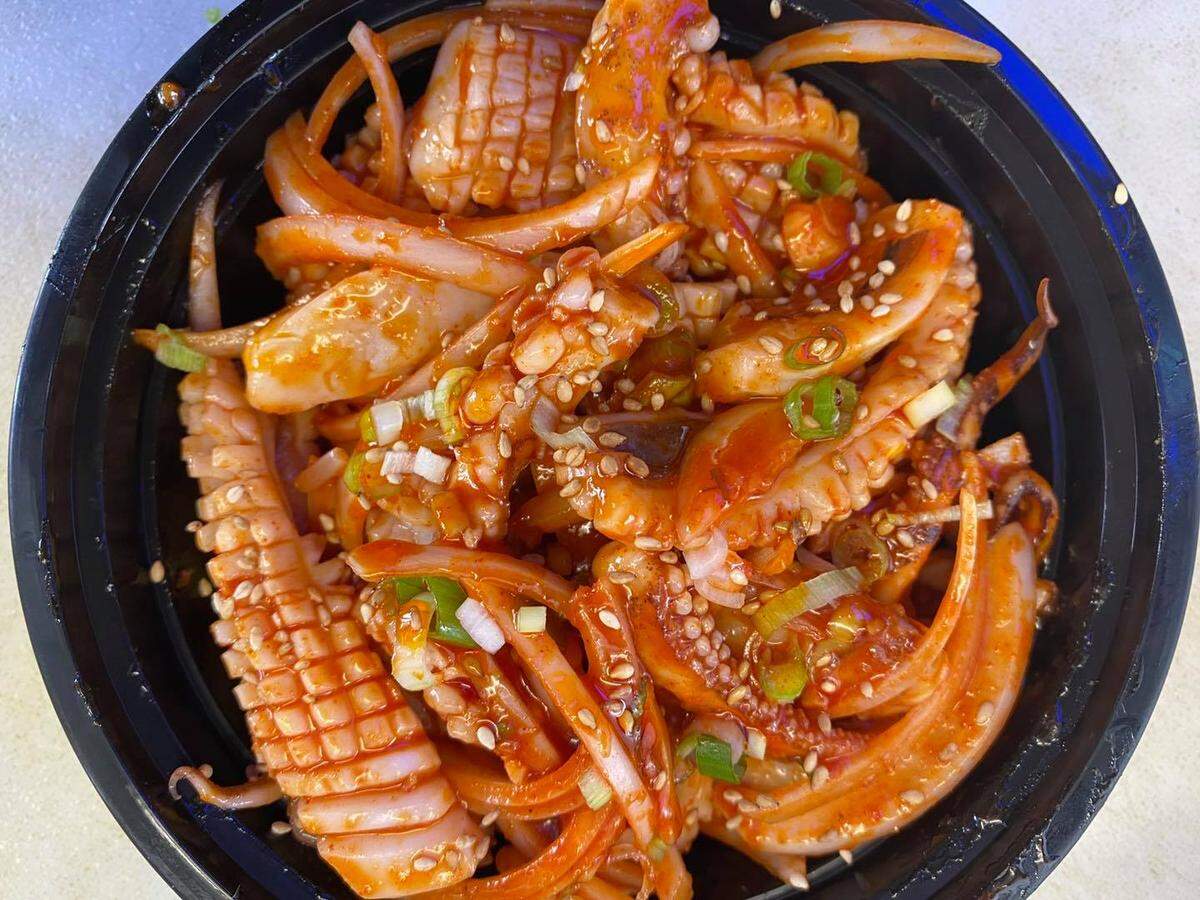 Korean style spicy squid