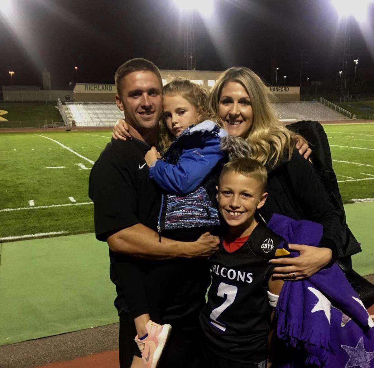 Hanford High coach Brett Jay and his wife are both Tri-City area natives.