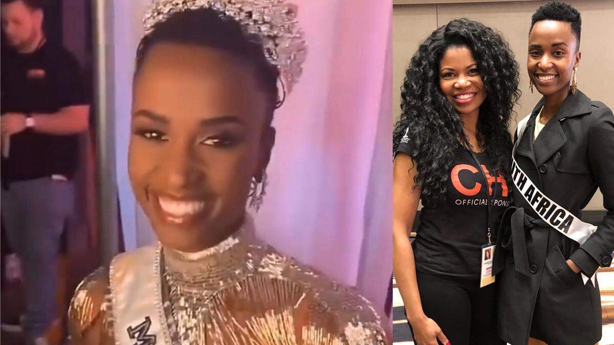 Chauné Fitzgerald styled the hair of 2019’s Miss Universe Zozibini Tunzi during the contest in Atlanta.
