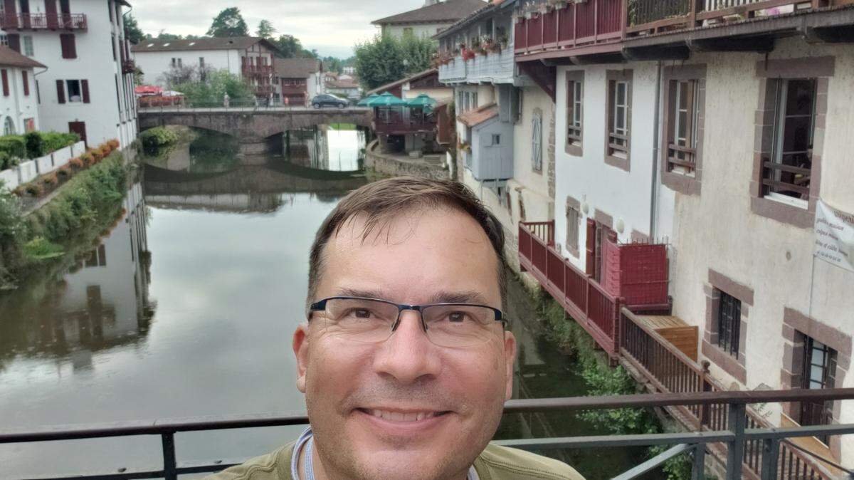 Former Pasco Mayor Matt Watkins takes a selfie at Saint-Jean-Pied-de-Port, France where he started an 800km pilgrimage across Spain on the Camino de Santiago in August 2021.