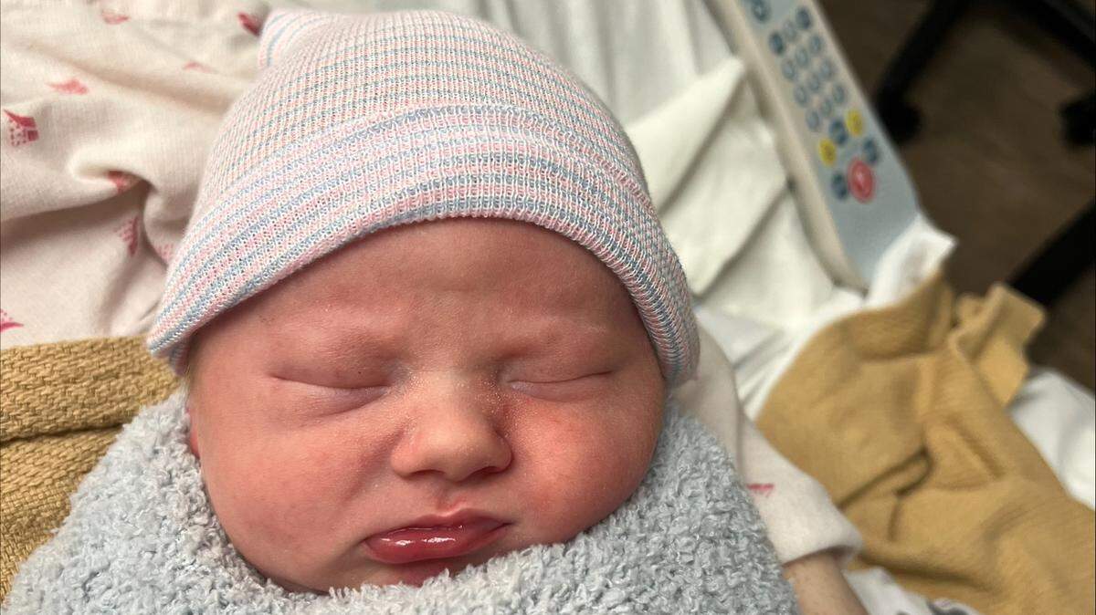 Levi Skerbeck was the first baby of the new year born at Kadlec Regional Medical Center in Richland.
