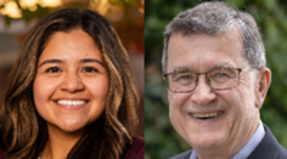 Four-term Republican Washington Sen. Curtis King, right, is facing a strong general election challenge in Democrat Maria Beltran.