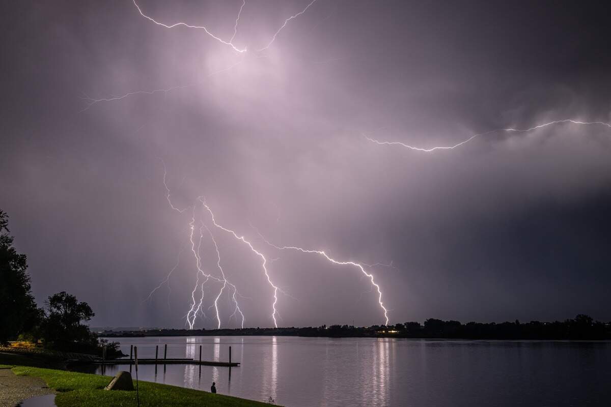 Tri-Cities lightning storm on Monday, Sept. 8, 2025.