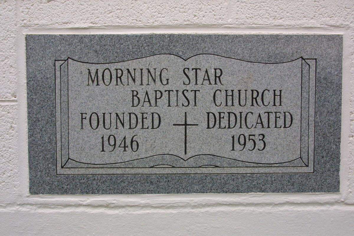 Cornerstone at Morning Star Missionary Baptist Church in Pasco. 3/03