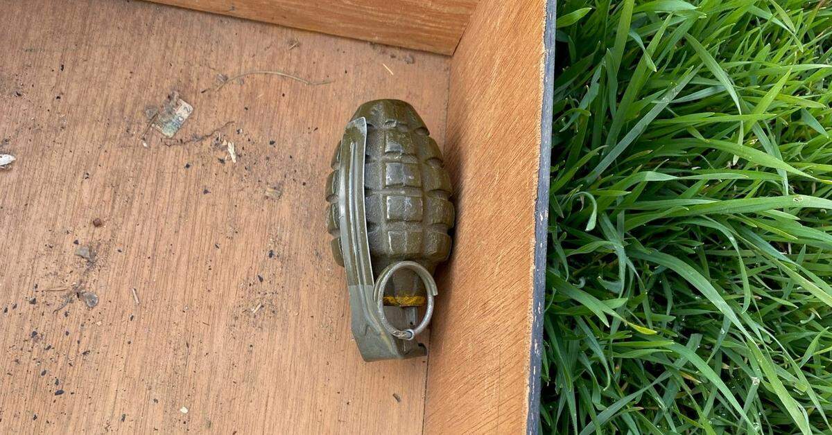 Richland Police responded to a call about a possible grenade found at a home on Saturday.