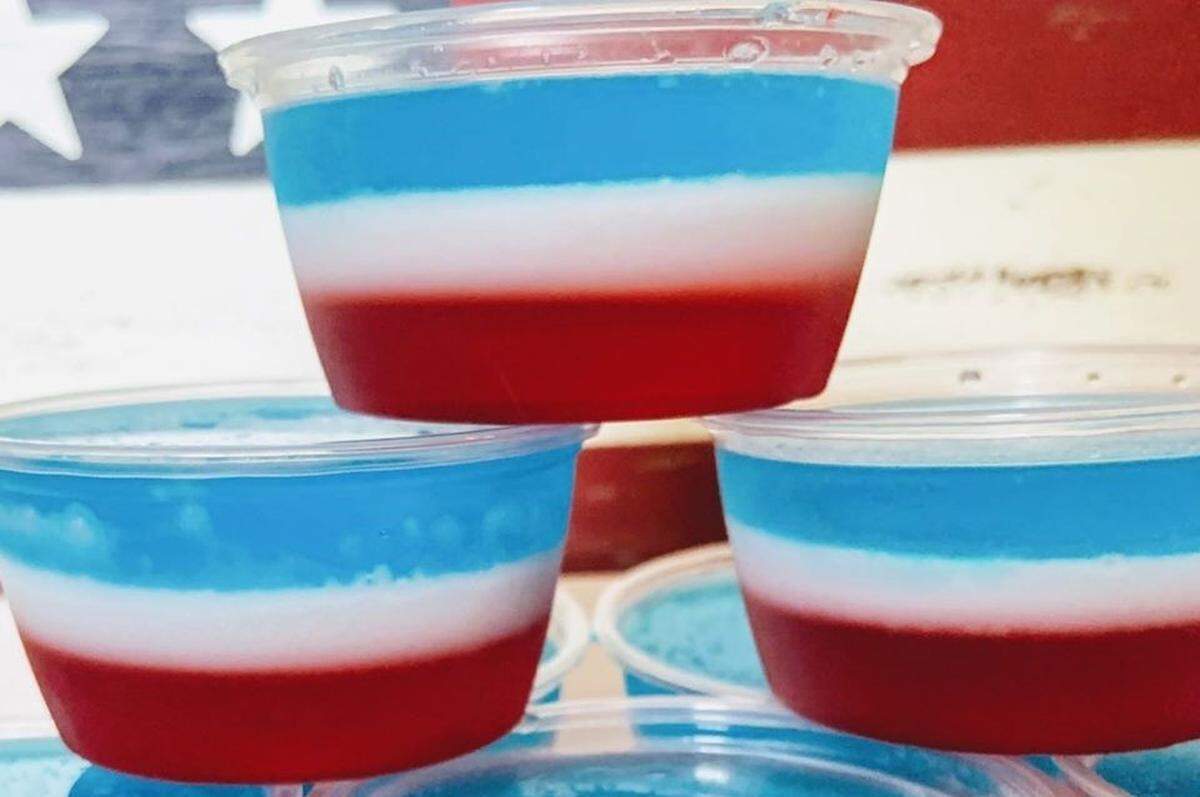 CG Public House & Catering in Kennewick is offering red, white and blue Jell-O shots during their Fourth of July drive-thru market.