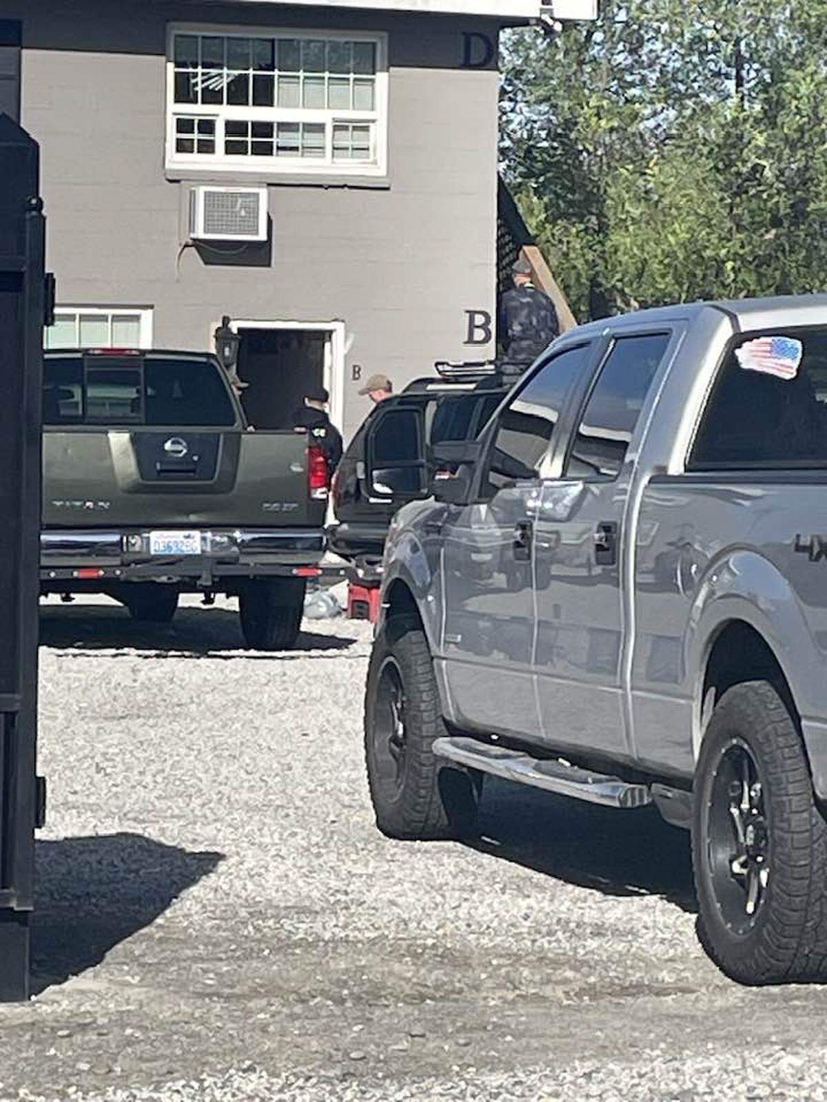 Law enforcement searched a building on Elm Avenue in Pasco in April 2025 in connection with a federal child sex trafficking and forced labor case.