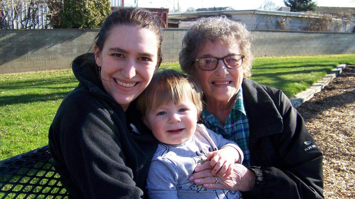 Dorothy Adcock, right, an award winning photographer for the Tri-City Herald, died March 20.
