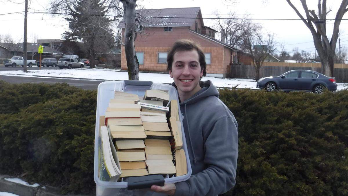 Bryson Fico plans to donate more than 2,000 books to Benton, Franklin, Yakima County jails and the Washington State Penitentiary in Walla Walla.