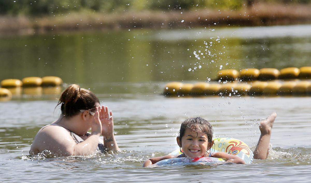 The lagoon at Benton County’s Two Rivers Park in Finley.