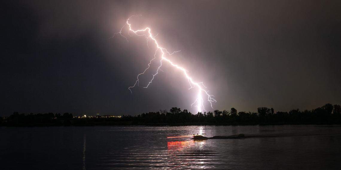An August 2025 lightning strike in Tri-Cities.