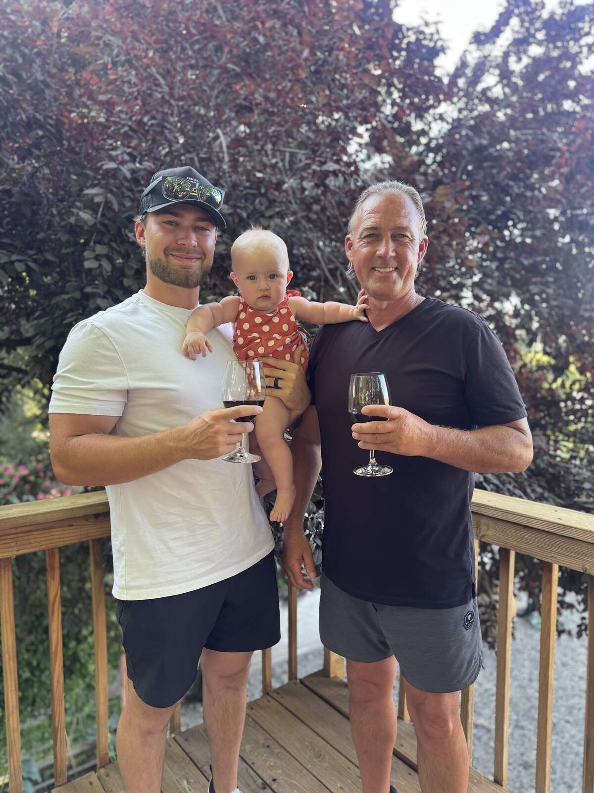 This photo from last Father’s Day showcases winemakers Kevin and Konnor. This father and son duo work as winemakers at Tucannon Cellars.