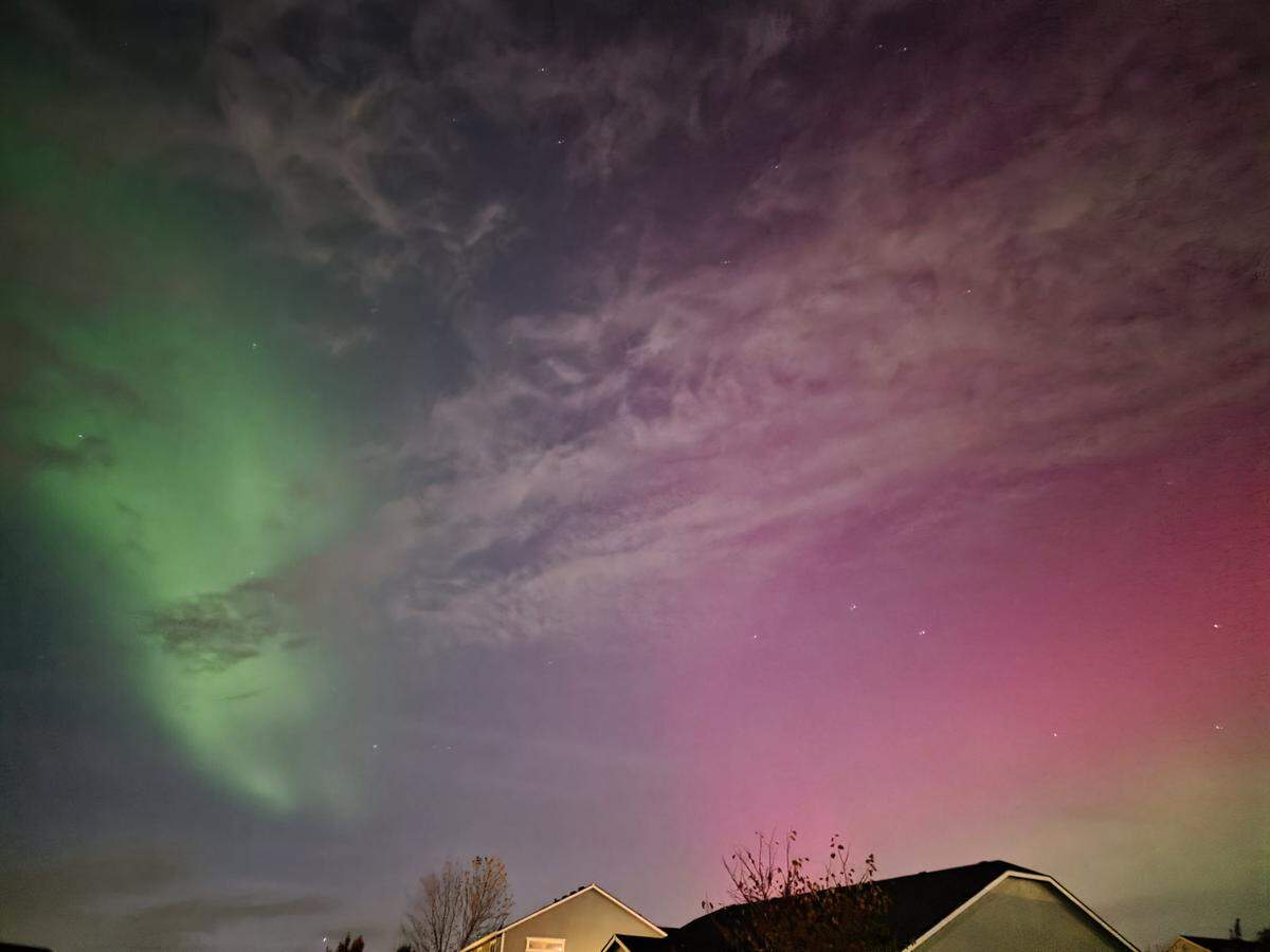 Susie Mabry could see the northern lights from her back patio in West Richland.