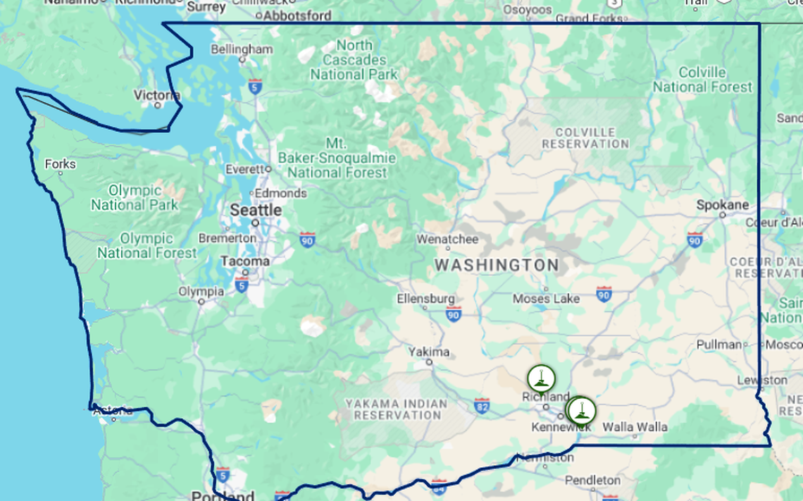 There are only three places in Washington offering industrial sites 50 acres or larger, according to Choose Washington, a Department of Commerce business recruitment tool. They include Wallula Gap Business Park and Dodd Road Industrial Park in the Wallula area, and Horn Rapids Industrial Park in Richland.