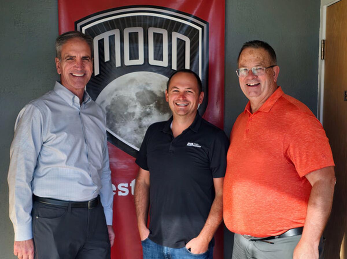 Moon Security Services Inc. of Pasco has been sold to Pye-Barker Fire & Safety of Atlanta. From left, George De Marco, Moon Security advisor, Eric Garner, Pye-Barker chief business development officer, and Michael Miller, former owner of Moon Security.