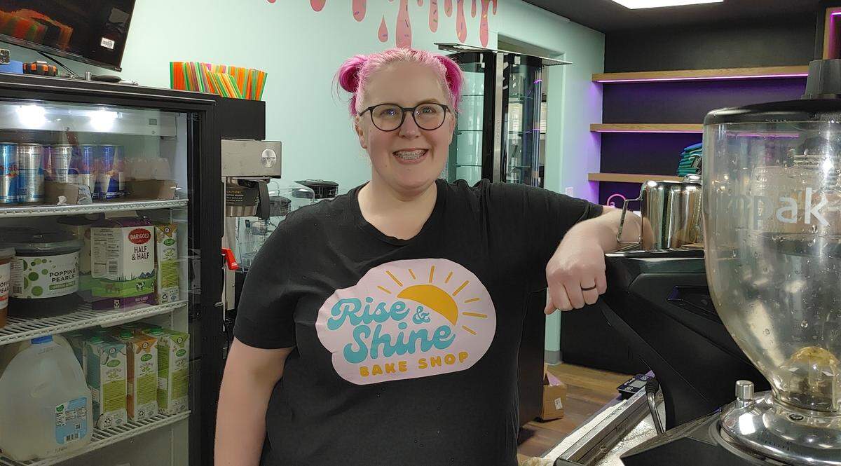 Annelee Giese is opening Rise & Shine Bake Shop in downtown Kennewick, offering baked goods and Rockabilly coffee drinks.