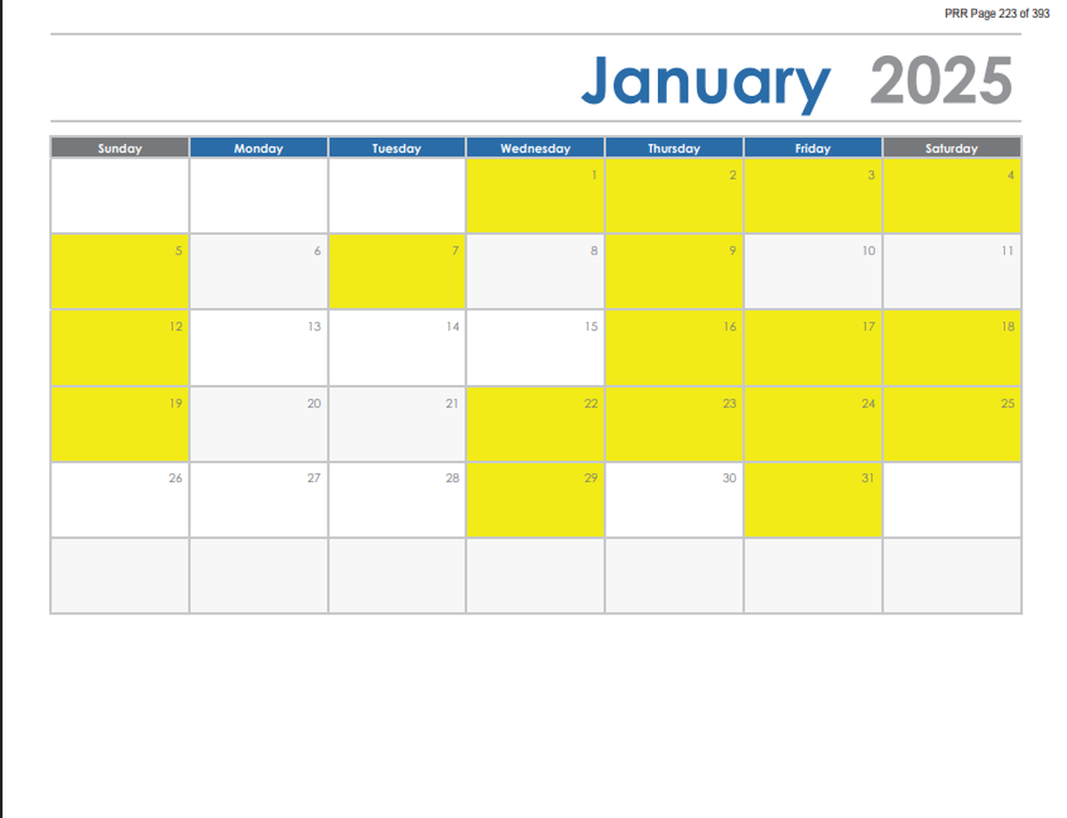 Richland police put together a calendar showing the days when there is a tab marked “Sarah and Trent” or “Trent and Sarah” from Moon Palace.