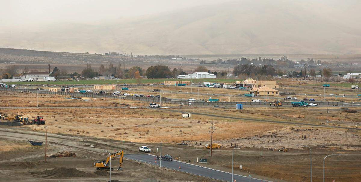 Construction of 105 new homes has started in Phase 1 of The Heights at Red Mountain Ranch housing development off Keene Road in West Richland. A total of 563 homes are planned for development.