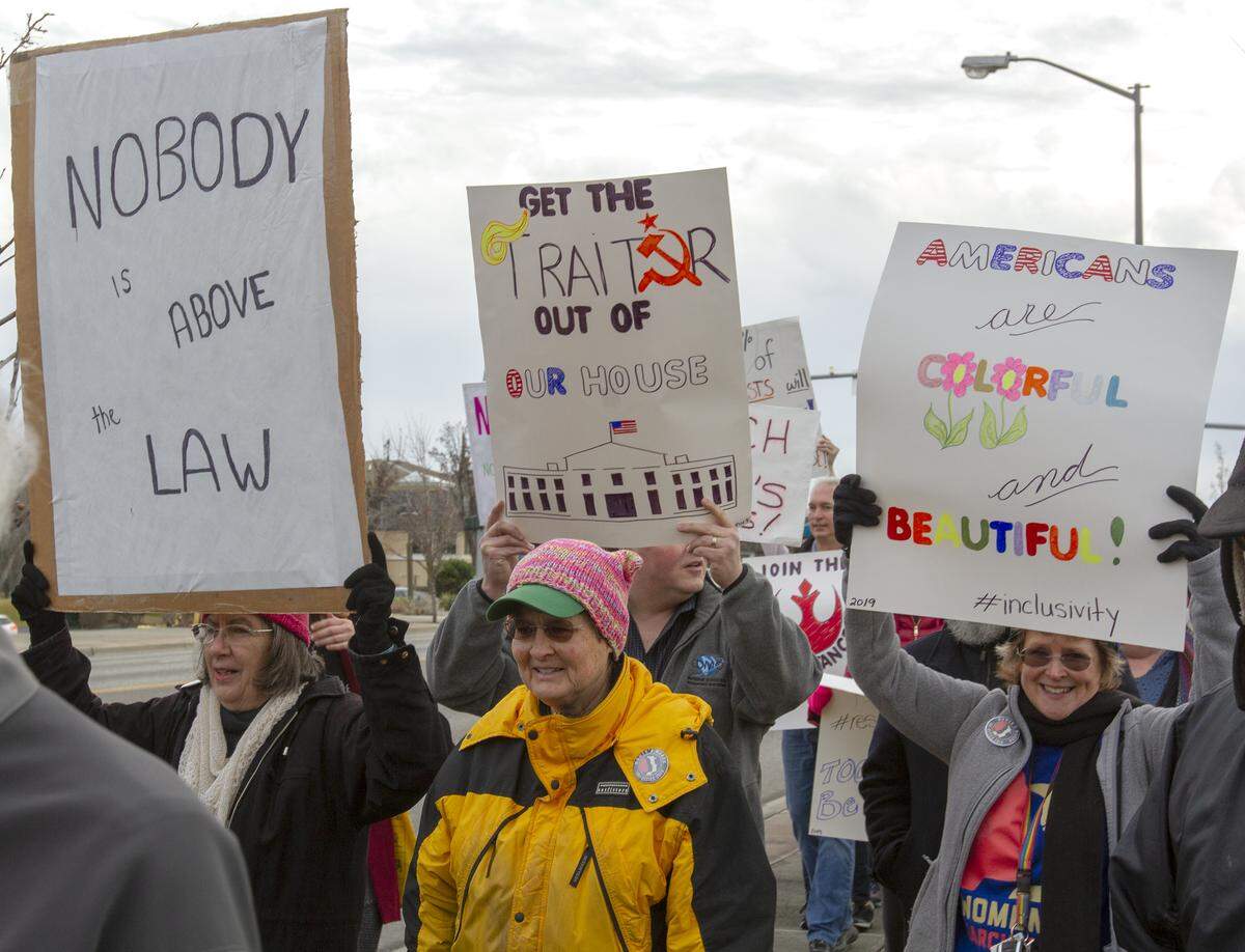 Over 400 people participated in the Tri-Cities Women March and rally at John Dam Plaza in Richland on Saturday. This is the third year the march and rally took place.