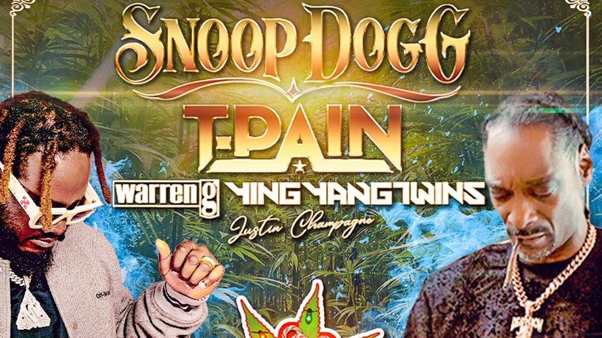 Snoop Dogg, T-Pain, the Ying Yang Twins will take the stage for a special stop on the “Holidaze of Blaze” tour.