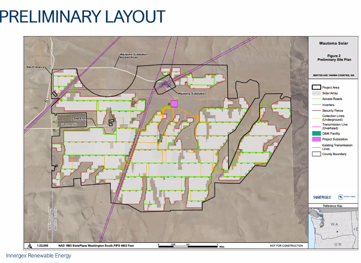 Innergex Renewable Energy is proposing the Wautoma Solar Energy Project, a 470 megawatt project in northwest Benton County.