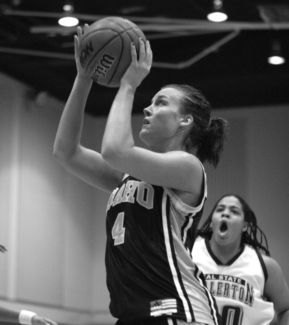 Emily Faurholt averaged 22 points a game during the three years she played at Idaho.