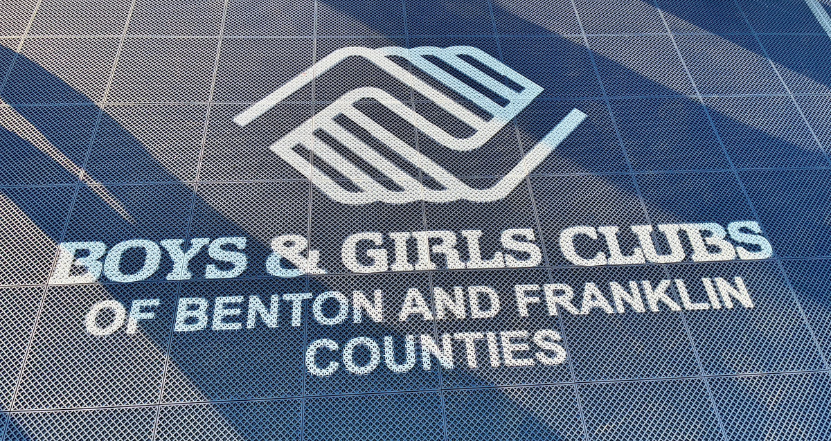 The Boys & Girls Club logo shines bright on Prosser’s brand-new Dream Court, a hub for play and community.