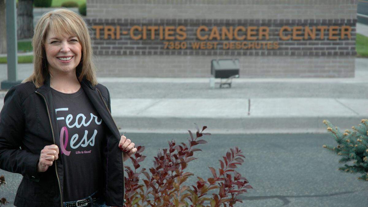Breast cancer survivor Lucy Luginbill celebrates 12-years cancer-free during Breast Cancer Awareness Month.