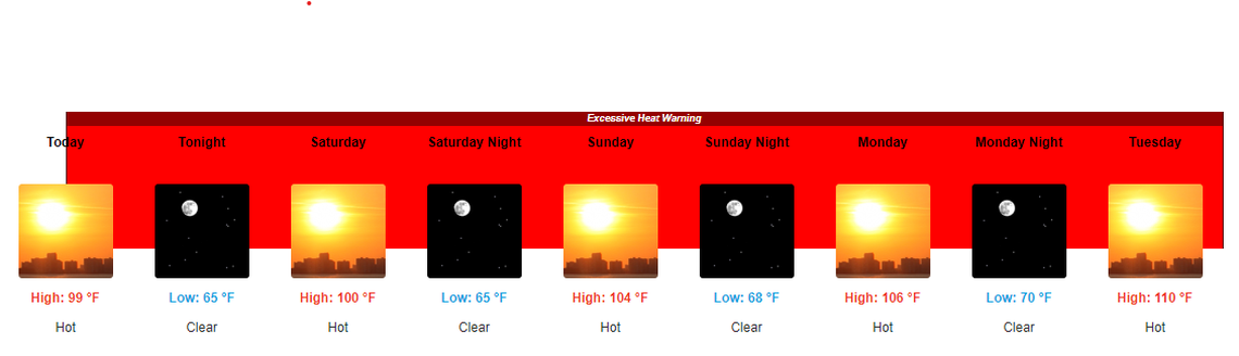 The forecast for the Tri-Cities, Wash., through July 9, 2024.