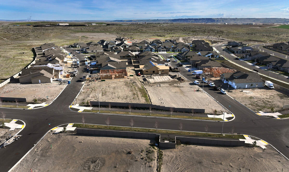 New homes are under construction in the Quail Ridge neighborhood at Horn Rapids in Richland. New tariffs announced by President Trump are expected to add to the cost of a new home and slow the pace of building.