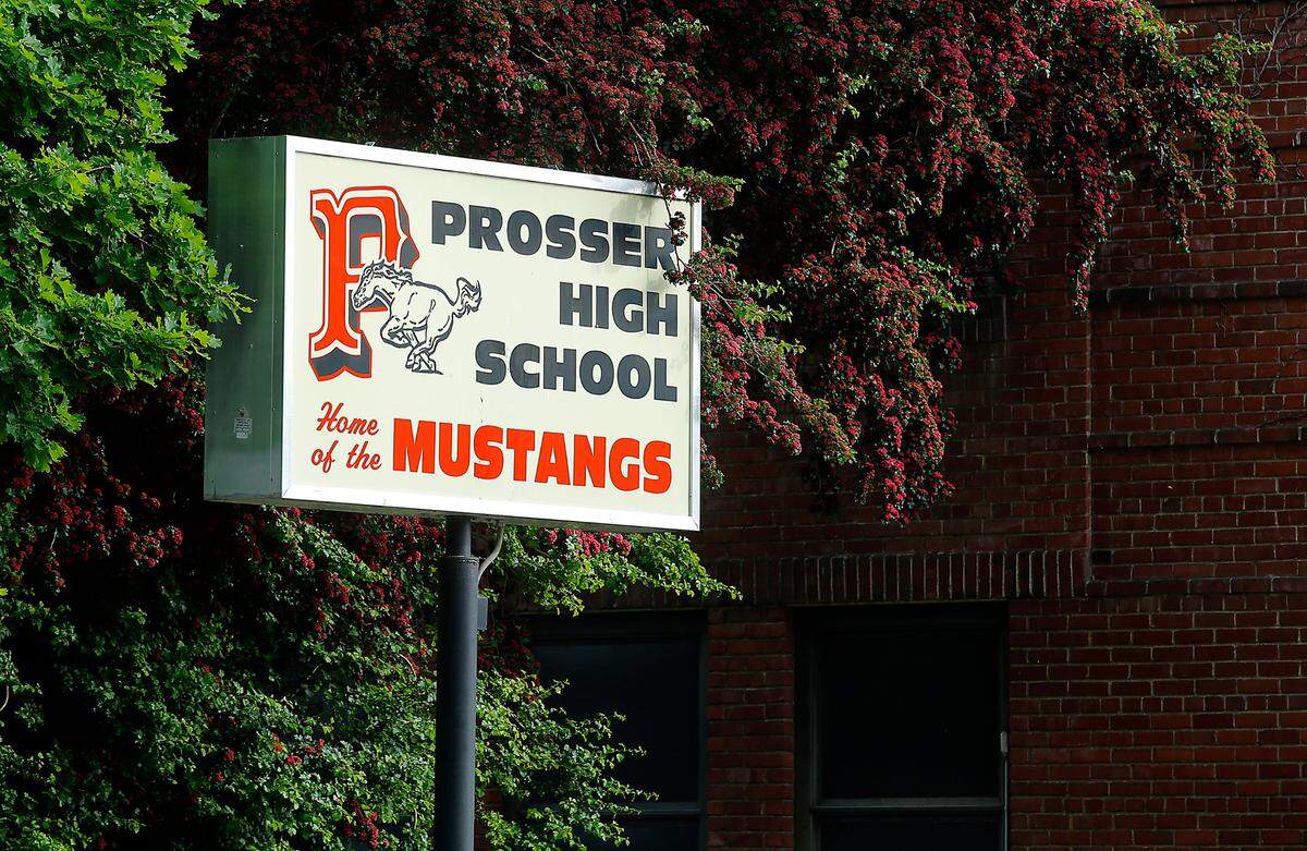 Prosser High School at 1500 Paterson Road in downtown Prosser.