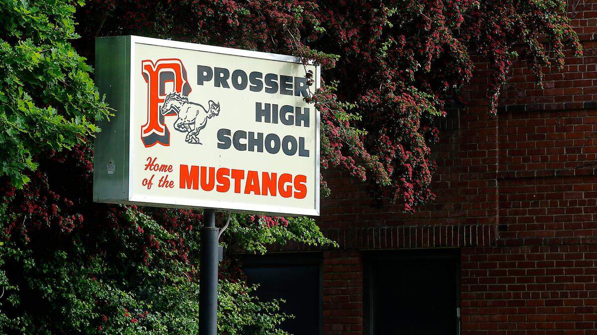 Prosser High School at 1500 Paterson Road in downtown Prosser.