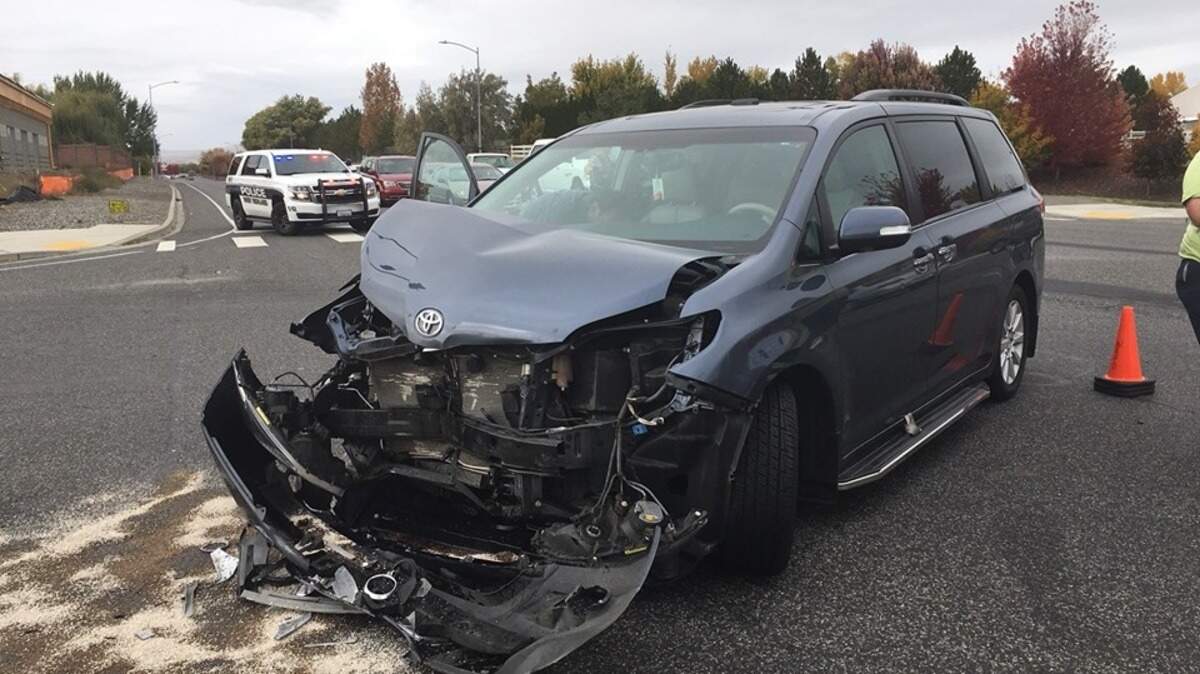 A 14-year-old boy was arrested after causing this crash and then running off, said West Richland police.