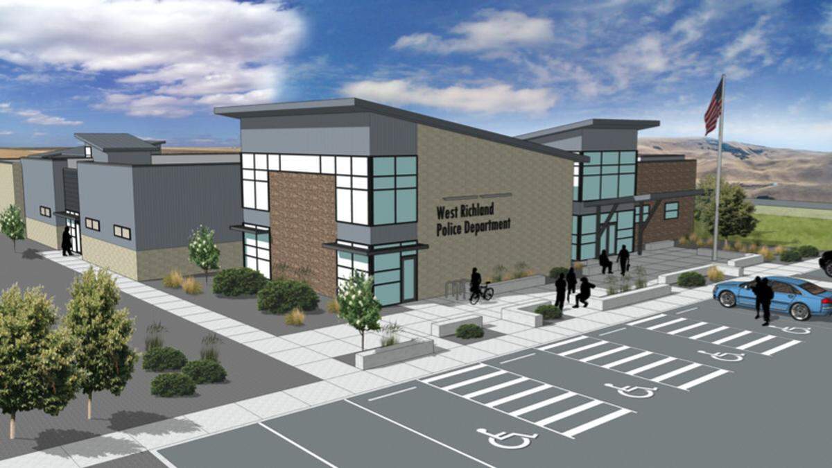 Construction at the West Richland Police Station on Van Giesen Street at the former Tri-Cities Raceway has started is slated to be complete by December 2021.