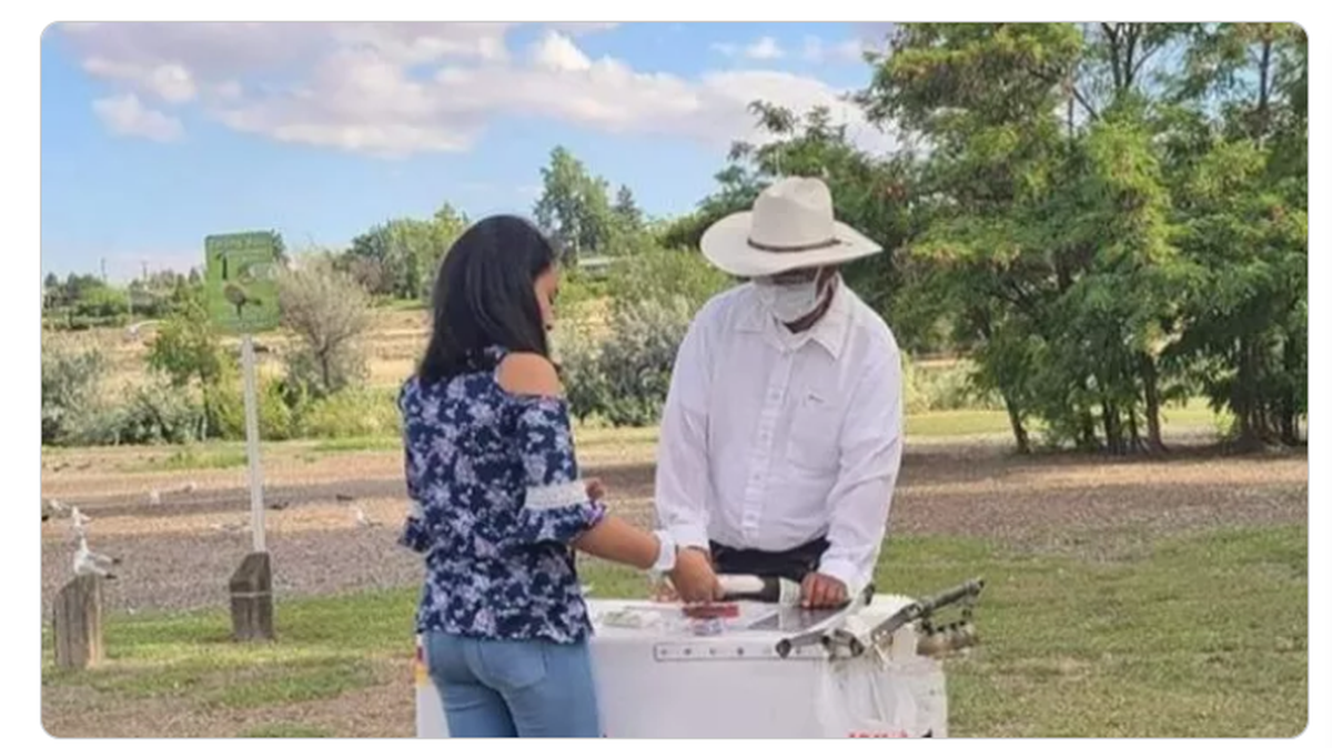 Money is being raised to help Dolores Paniagua, who was robbed at gunpoint, while selling Mexican ice cream treats in Columbia Park, Kennewick.