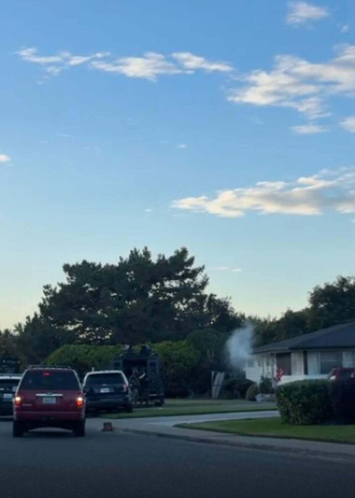 A standoff at a Richland home ended when police shot tear gas into the house.