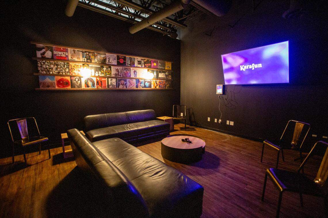 The new Proof Kitchen and Bar in Pasco includes two karaoke rooms where patrons can jam out to their favorite tunes away from the main dining room and speakeasy.